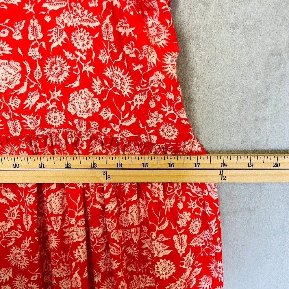 Universal Thread‎ Red Floral Tiered Maxi Dress XL Cottagecore Boho Prairie Flowy - Picture 4 of 7